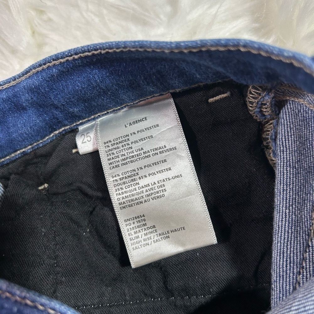 L’Agence Mid Rise Straight Leg Jeans - Picture 7 of 7